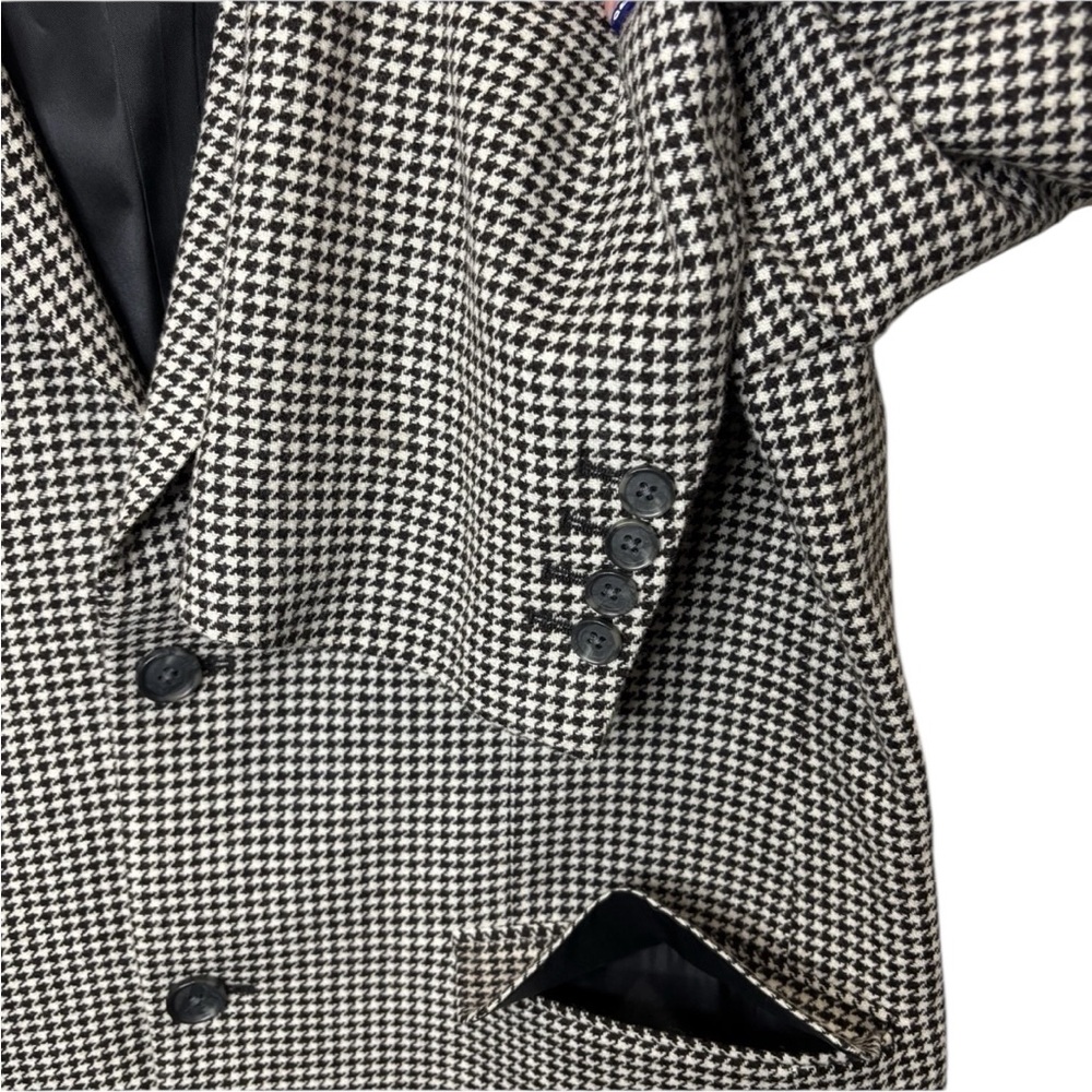 J. Peterman Black and White Houndstooth Blazer - Picture 5 of 10